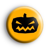 Black and Orange Pumkpin Head Badge