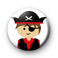 Pirate Boy Sailor Button Badge