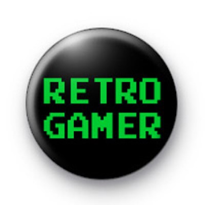 Retro Gamer Button Badges