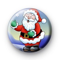 Santa Claus Button Badges