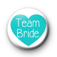 Teal Heart Team Bride Badge
