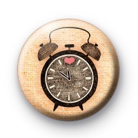 Alarm Clock Button Badges