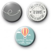 Set of 3 Holiday Badges
