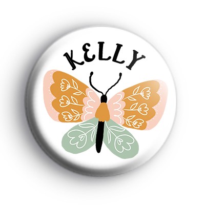 Custom Butterfly Name Badge