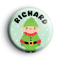 Cute Custom Christmas Elf Name Badge