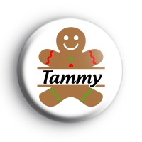 Custom Gingerbread Name Badge