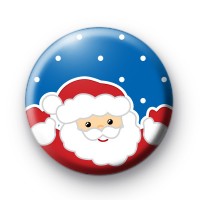 Cute Smiley Santa Claus Badges