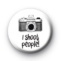 I Shoot People Camera Badge