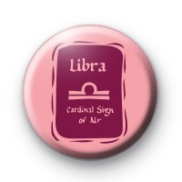 Zodiac Symbol Libra Button Badge Button Badges