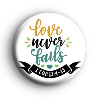 Love Never Fails Badge