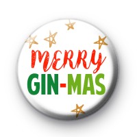 Merry Gin-Mas Button Badge