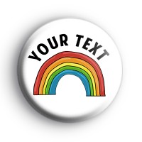 Personalised Rainbow Text Badge