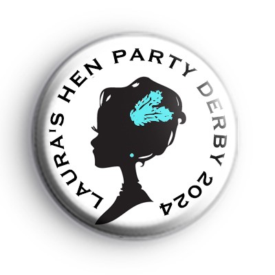 Victorian Cameo Lady Hen Party Badge