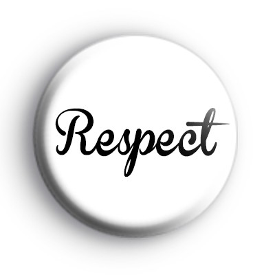 Black and White Respect Badge