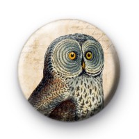 Retro Owl 1 Pin Button Badge
