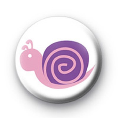 Pink Snail Badge