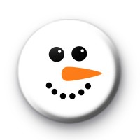 Snowman Face Button Badges