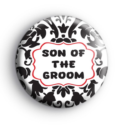 Son of the Groom Badge