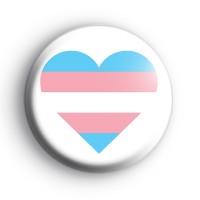 Transgender Flag Heart Badge