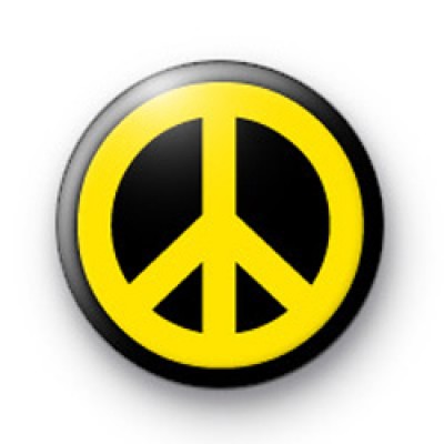 Yellow Peace Badge